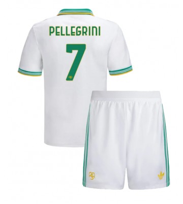 AS Roma Lorenzo Pellegrini #7 Tredjetrøje Børn 2025-26 Kortærmet (+ Korte bukser)